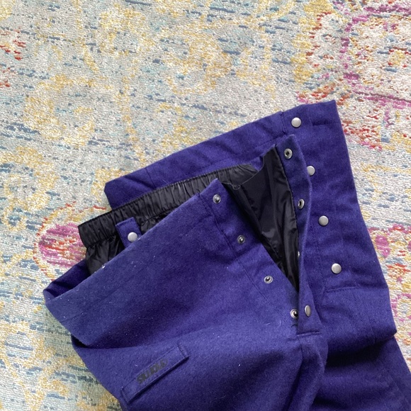 Nomis Guru Snowpants Darkest Blue Wool Waterproof Snowboard Ski Insulated Slim - Picture 9 of 11